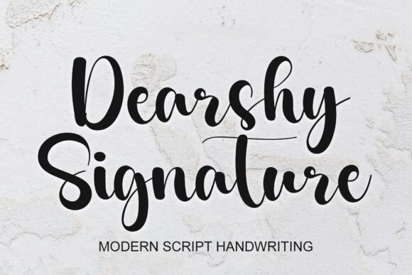 Dearshy Signature Font - Featured Image