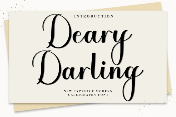 Deary Darling Font - Featured Image