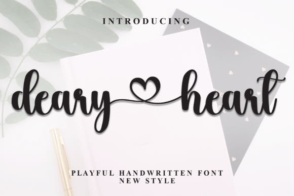 Deary Heart Font - Featured Image