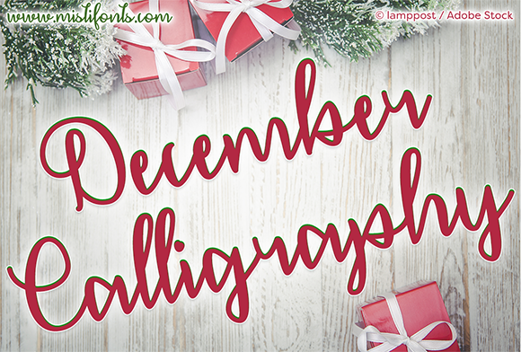 December Calligraphy Font - Featured Image