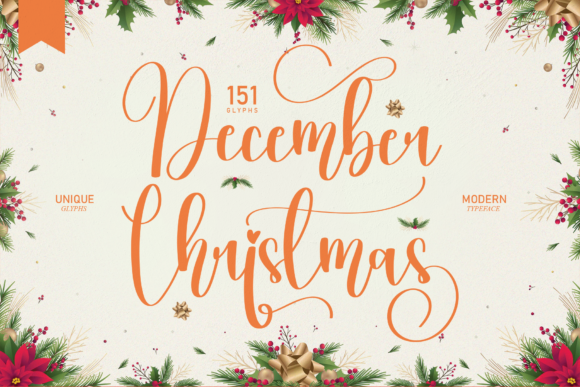 December Christmas Font - Featured Image