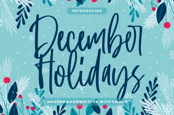 December Holidays Font - Featured Image