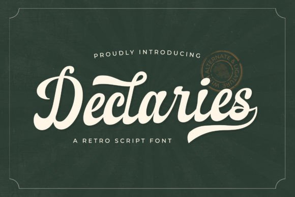Declaries Font - Featured Image