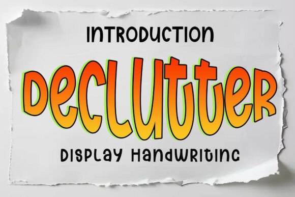 Declutter Font - Featured Image