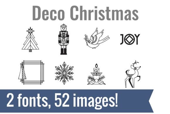 Deco Christmas Dingbats Font - Featured Image