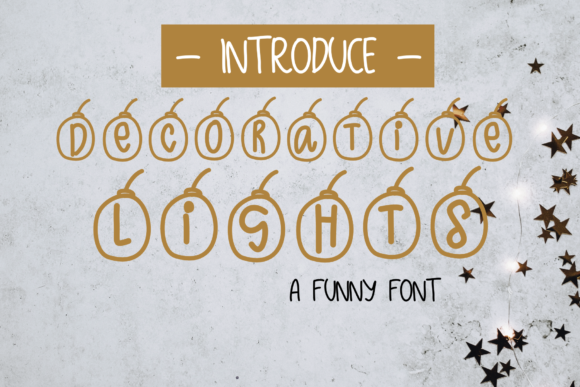 Decorative-lights Font - Featured Image