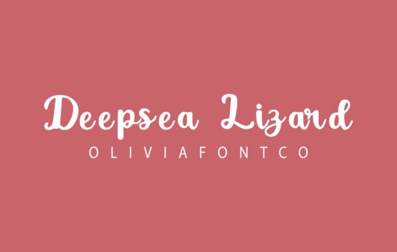 Deepsea Lizard Font - Featured Image