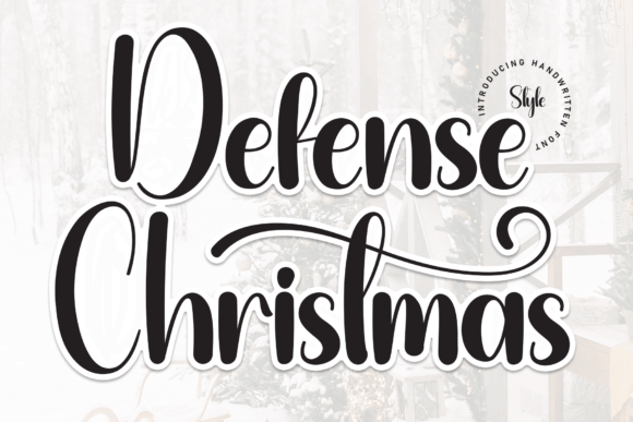 Defense Christmas Font - Featured Image