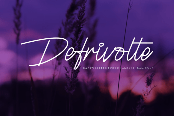 Defrivolte Font - Featured Image