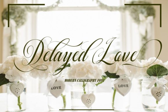 Delayed Love Font - Featured Image