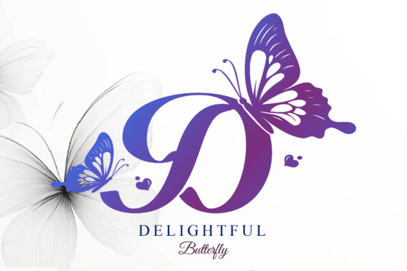 Delightful Butterfly Font - Featured Image