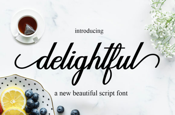 Delightful Script Font - Featured Image