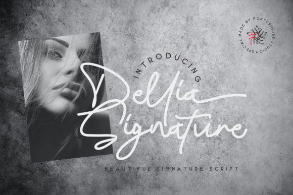 Dellia Signature Font - Featured Image
