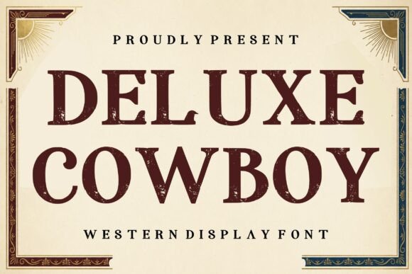 Deluxe Cowboy Font - Featured Image