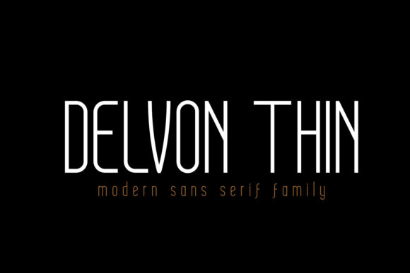 Delvon Thin Font - Featured Image