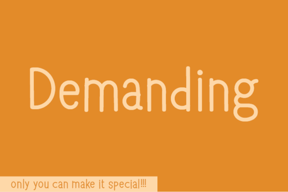 Demanding Font - Featured Image