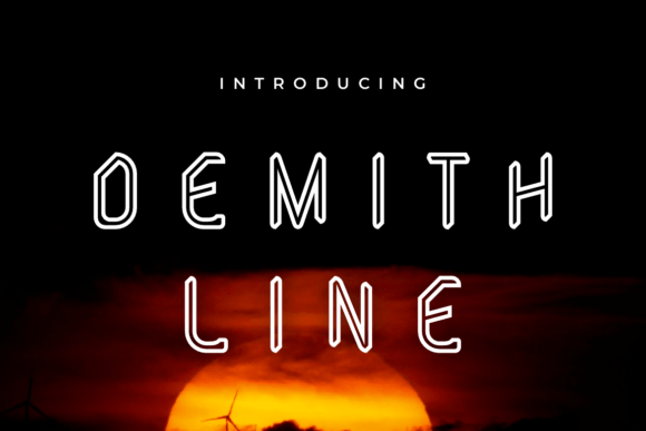 Demith Line Font - Featured Image