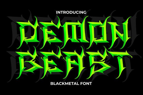 Demon Beast Font - Featured Image