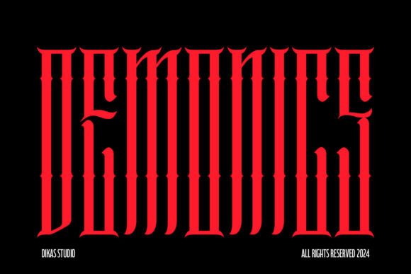 Demonics Font - Featured Image