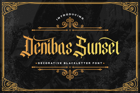 Denibas Sunset Font - Featured Image