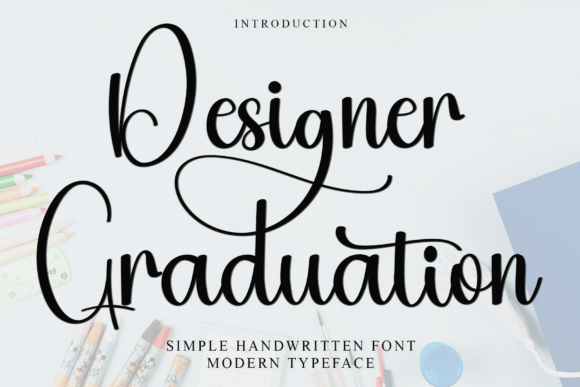 Designer Graduation Font - Featured Image