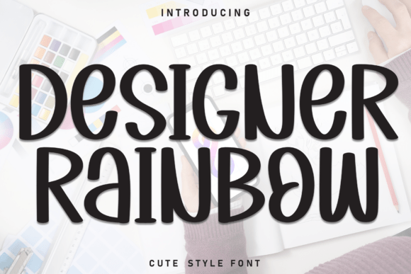 Designer Rainbow Font - Featured Image