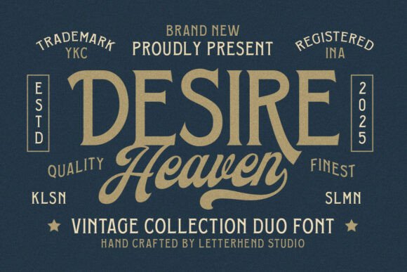 Desire Heaven Font - Featured Image