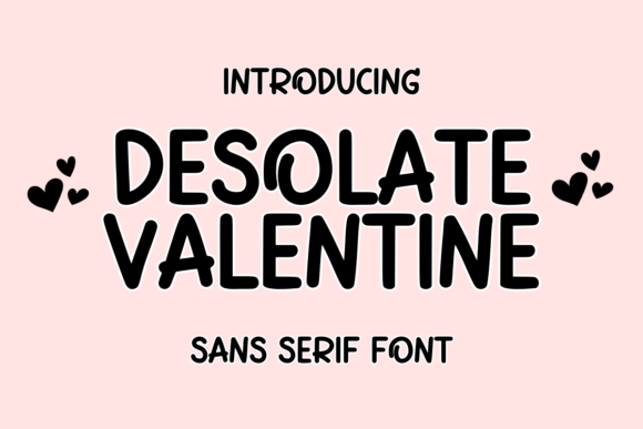 Desolate Valentine Font - Featured Image
