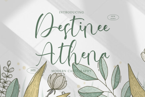 Destinee Athena Font - Featured Image