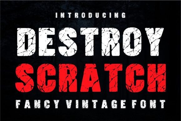 Destroy Scratch Font - Featured Image