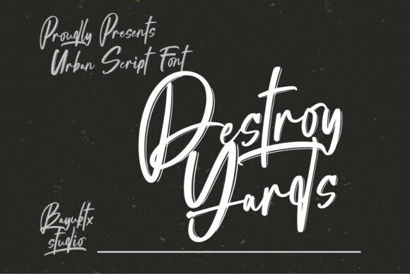 Destroy Yards Font - Featured Image