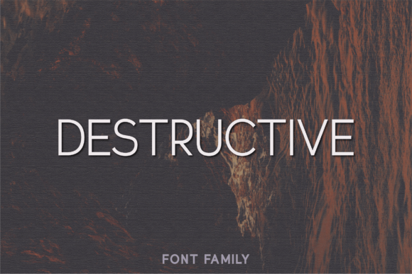Destructive Font - Featured Image