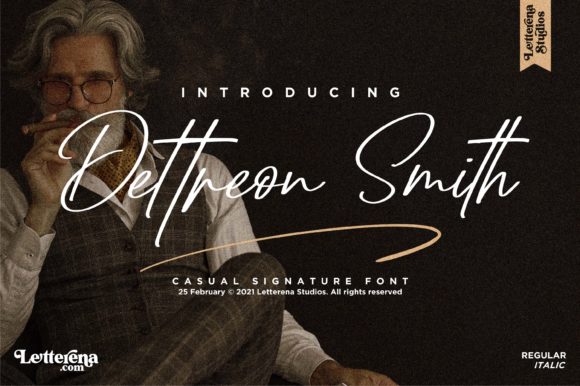 Dettreon Smith Font - Featured Image