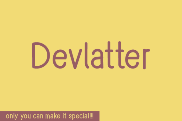 Devlatter Font - Featured Image