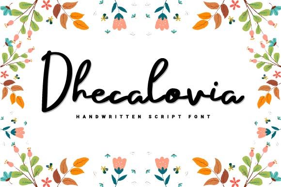 Dhecalovia Font - Featured Image