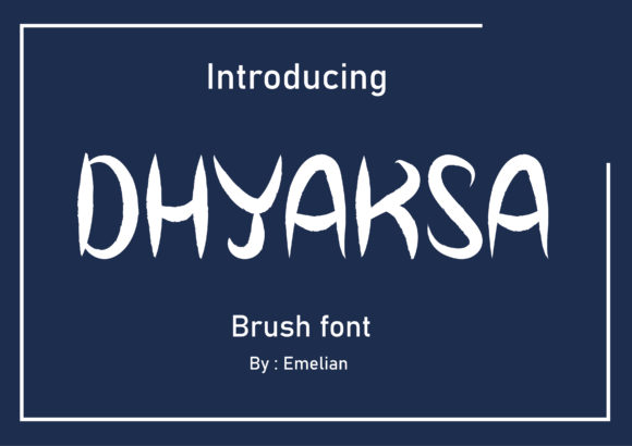 Dhyaksa Font - Featured Image