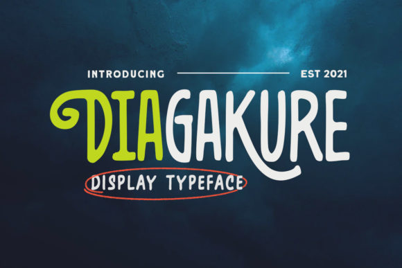Diagakure Font - Featured Image