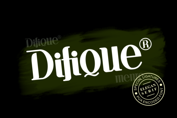 Difique Menre Font - Featured Image