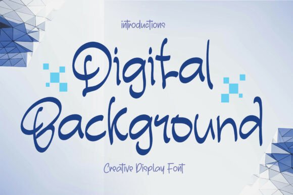 Digital Background Font - Featured Image