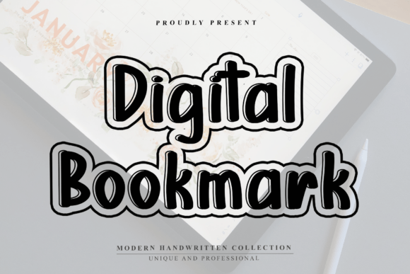 Digital Bookmark Font - Featured Image