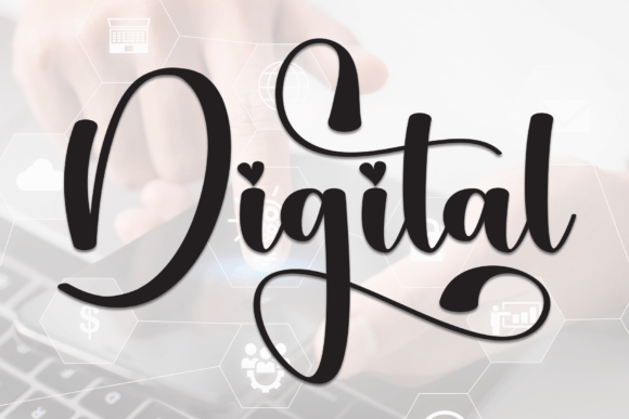 Digital Font - Featured Image