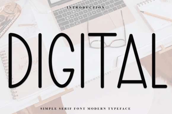 Digital Font - Featured Image