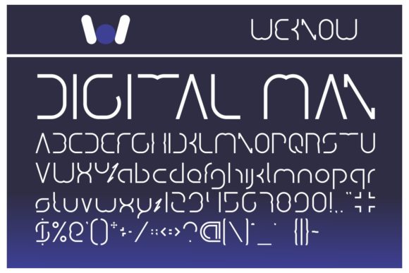 Digital Man Font - Featured Image