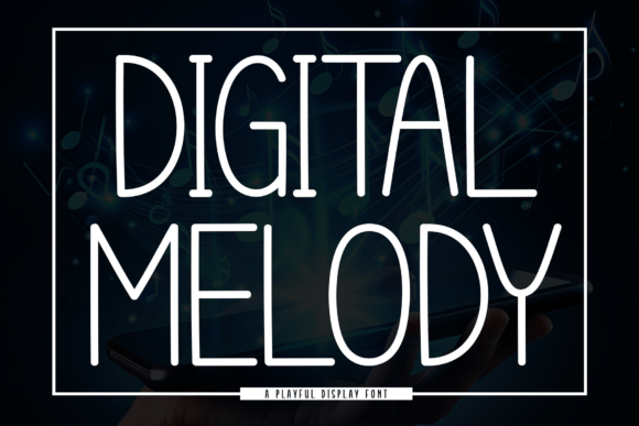 Digital Melody Font - Featured Image