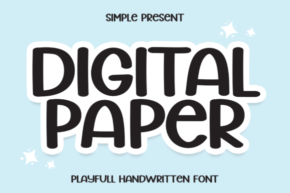 Digital Paper Font - Featured Image