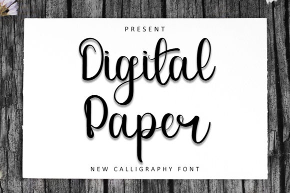 Digital Paper Font - Featured Image