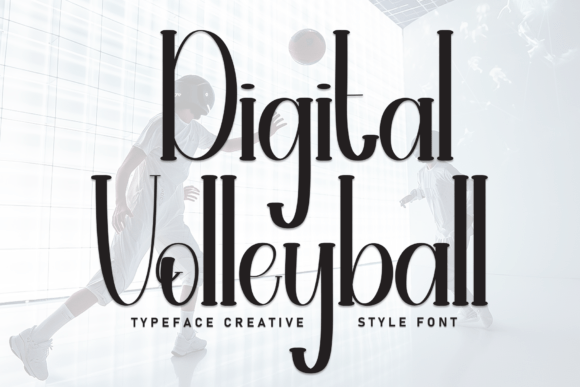 Digital Volleyball Font - Featured Image