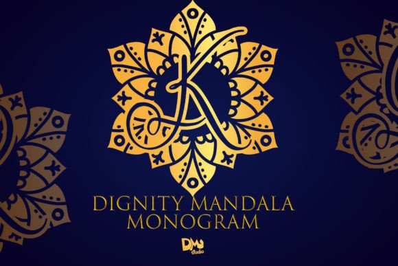 Dignity Mandala Monogram Font - Featured Image