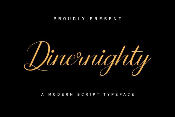 Dinernighty Font - Featured Image