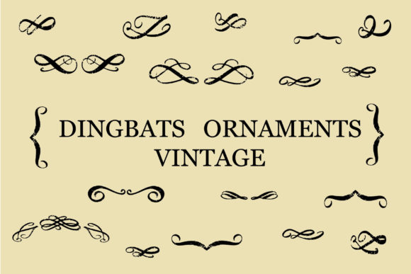 Dingbats Ornaments Vintage Font - Featured Image